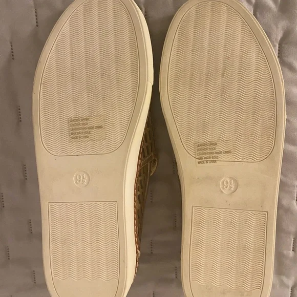 Antonio Melani Metallic Gold Women's Slip-On Loafers - Picture 6 of 8